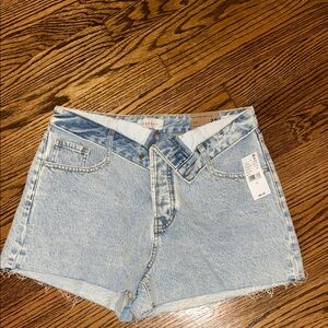 Pacsun Light Blue Foldover Jean Shorts